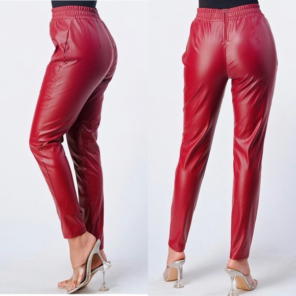 🆕Cigarette faux leather pants - Picture 4 of 6
